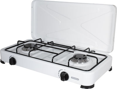 Termomax TX2 Liquid Gas Countertop Double Burner White