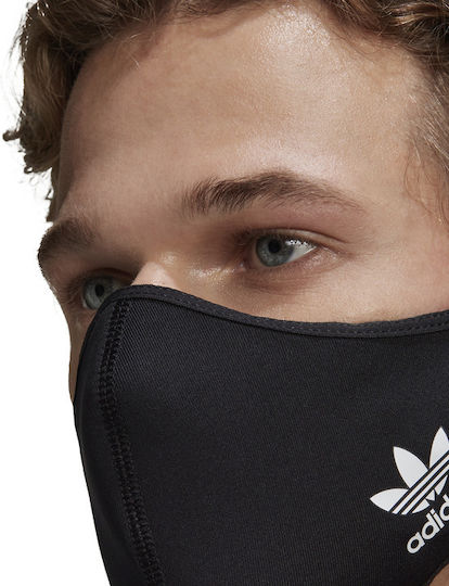 adidas Μάσκα Προστασίας Υφασμάτινη XS/S Μαύρη HB7856 3τμχ