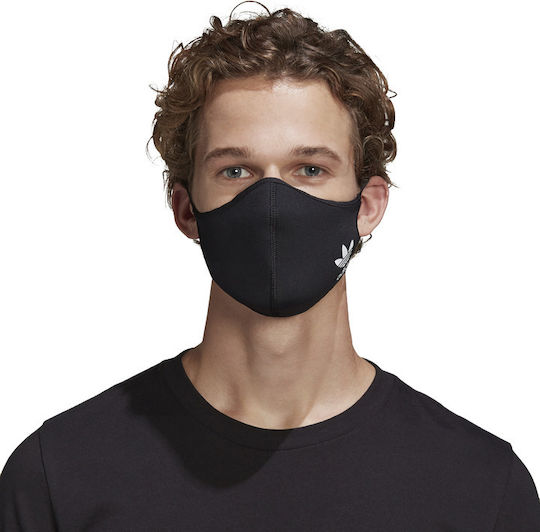 adidas Μάσκα Προστασίας Υφασμάτινη XS/S Μαύρη HB7856 3τμχ