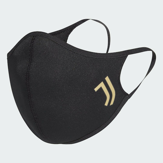 adidas Juventus Cloth Face Mask M/L Black HB5044 3pcs