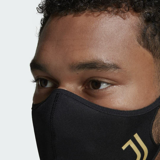 adidas Juventus Cloth Face Mask M/L Black HB5044 3pcs