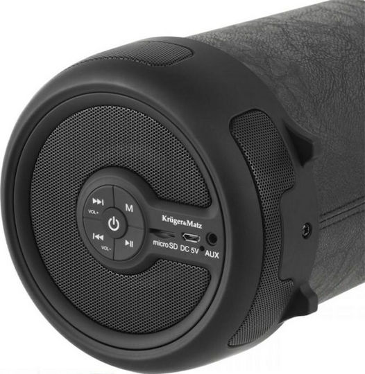 Kruger & Matz Adventure Bluetooth Speaker 4W with Radio and Battery Life up to 2 hours Black