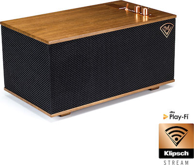 Klipsch The Three Walnut Aktiver Lautsprecher 2 Anzahl von Fahrern mit Wi-Fi & Bluetooth 60W (Stück) Braun