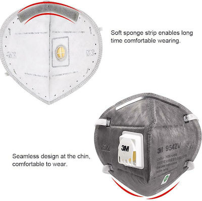 3M 9542V Schutzmaske FFP2 mit Ventil Gray 1Stück