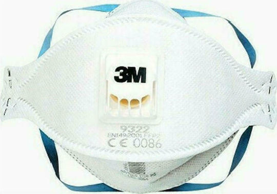 3M 9322 Маска за защита FFP2 със задръжка Бял 1бр