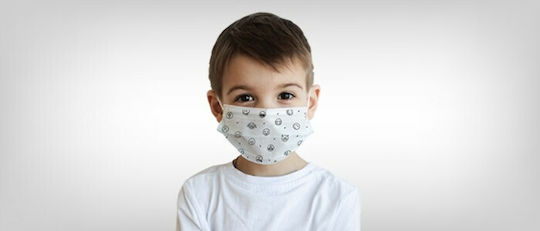 Plastika THrakis PLF.Kids Surgical Masks Type II according to EN 14683 Protective Mask Non-Reusable Type II Surgical Kids White 5pcs
