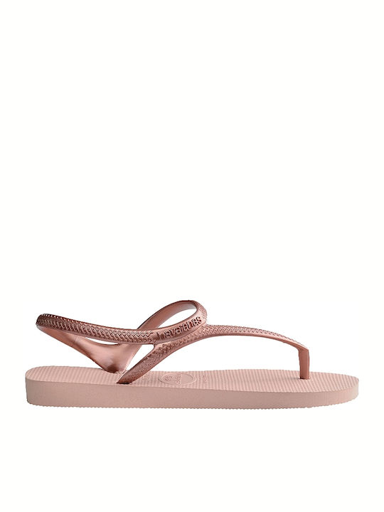 Flash Urban Flip Flops In Sandal Style In Rose Gold Colour