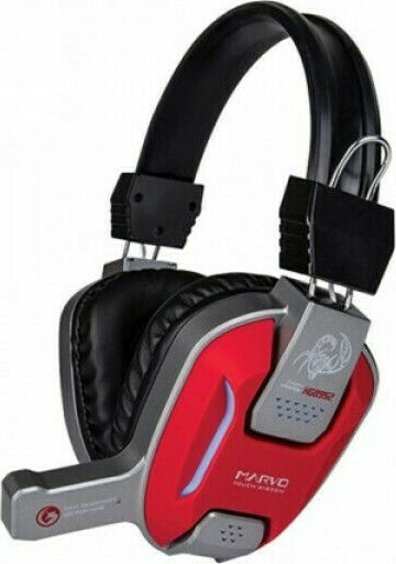 Marvo HG8952 Über Ohr Gaming-Headset mit Verbindung 3,5mm / USB Rot