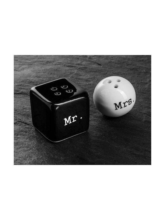 Gadget Master Mr. & Mrs Σετ Αλατοπίπερο Керамика 2бр