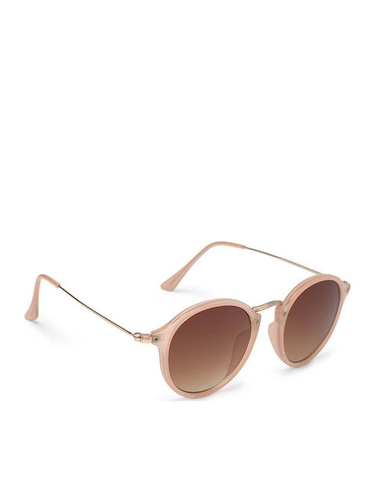 Charly Therapy Melody Sunglasses with Pink Frame and Brown Lens MEL5