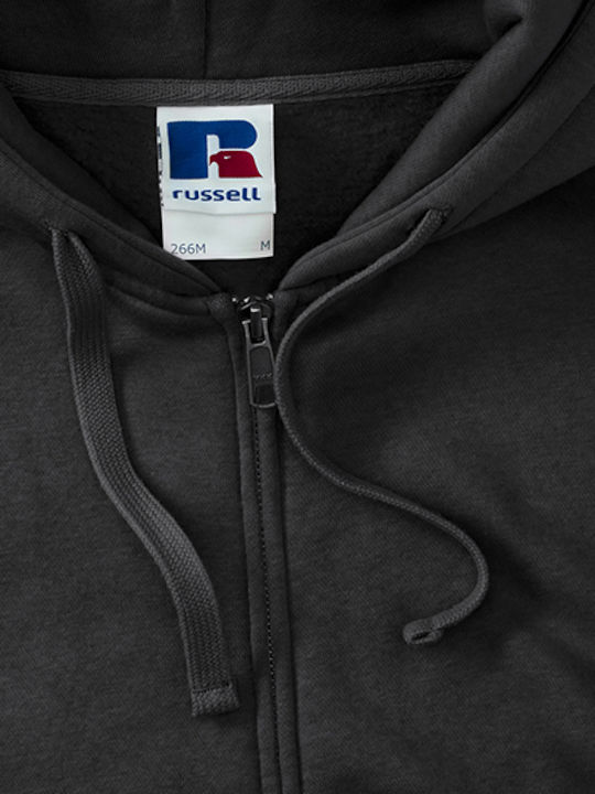 Russell Europe Bărbătesc Hanorac Promotional Mânecă Lungă în Negru Culore