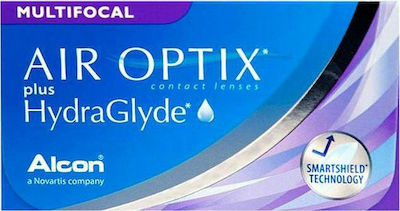 Air Optix Plus Hydraglyde Multifocal 6 Μηνιαίοι Πολυεστιακοί Φακοί Επαφής Σιλικόνης Υδρογέλης