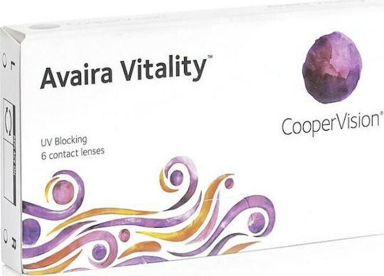 Cooper Vision Avaira Vitality 6 Monthly Contact Lenses Silicone Hydrogel with UV Protection