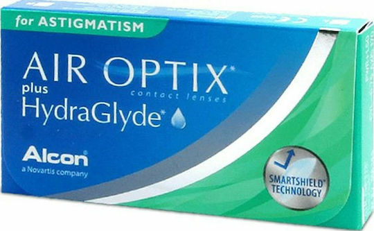 Air Optix Plus HydraGlyde 6 Monthly Astigmatic Contact Lenses Silicone Hydrogel