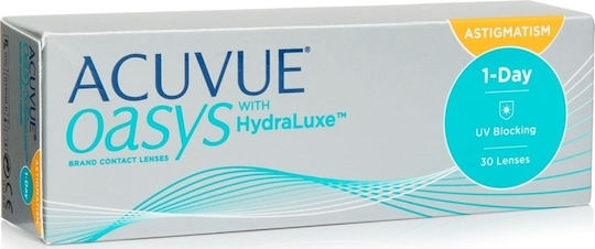 Acuvue Oasys 1-Day with HydraLuxe for Astigmatism 30 Täglich Astigmatisch Kontaktlinsen Silikon-Hydrogel mit UV-Schutz