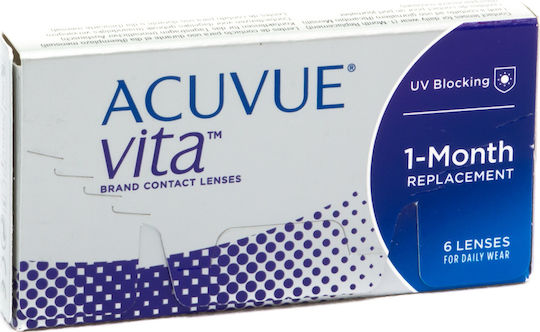 Acuvue Vita 3 Μηνιαίοι Φακοί Επαφής Σιλικόνης Υδρογέλης με UV Προστασία