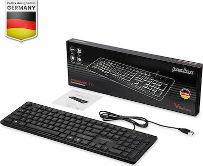 Perixx PERIBOARD-317 - Backlit Keyboard Only English US