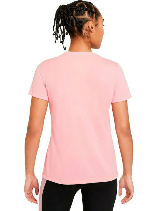 Nike Legend Women's Sport T-shirt Dri-Fit Pink AQ3210-633