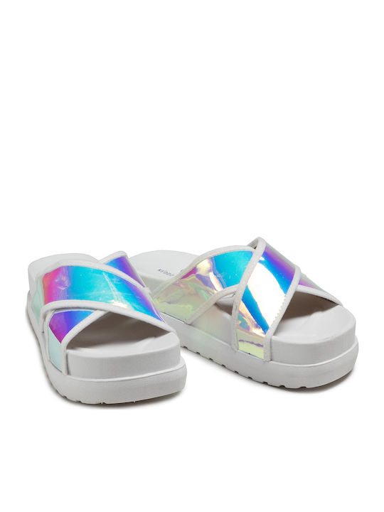 Women's Flat Sandals Flatforms in White Color