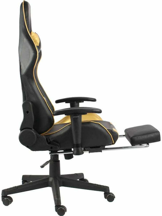 vidaXL 20498 Gaming Chair with Adjustable Arms and Footrest Gold