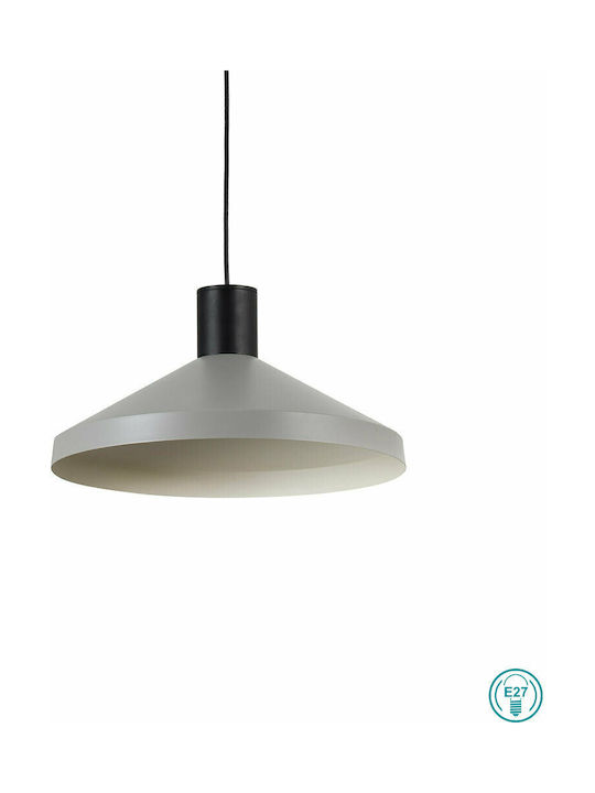 Faro Barcelona Kombo Pendant Light Single-Light for Socket E27 Gray