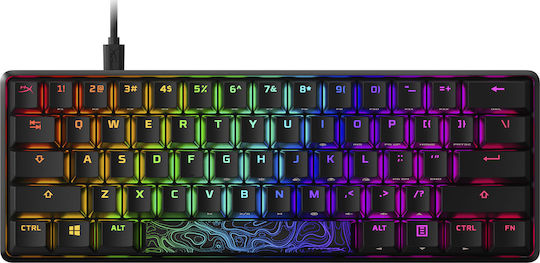 HyperX Alloy Origins 60 Gaming Mechanical Keyboard 60% with HyperX Red switches and RGB lighting (English US)