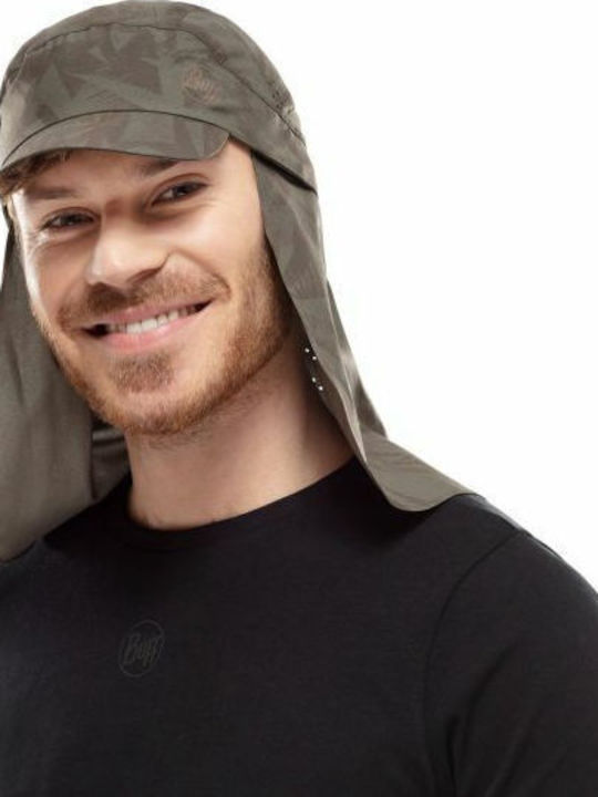Buff Sahara Acai Fabric Men's Hat Khaki