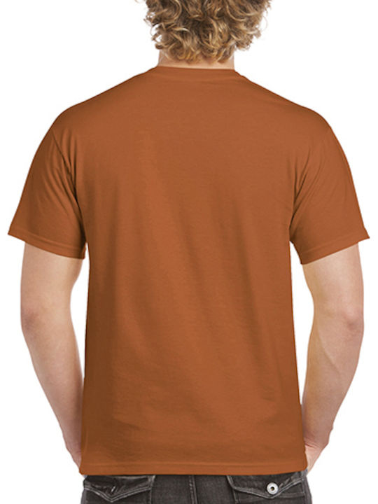 Gildan Werbe-T-Shirt in Orange Farbe