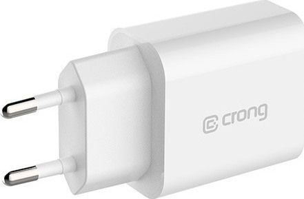 Crong Φορτιστής Χωρίς Καλώδιο με Θύρα USB-C 20W Power Delivery Λευκός (TUSBC20)