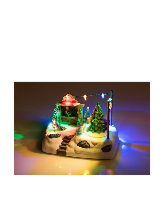 Fun World Christma Lighted Decorative Decorative Scenery Battery 15x19cm