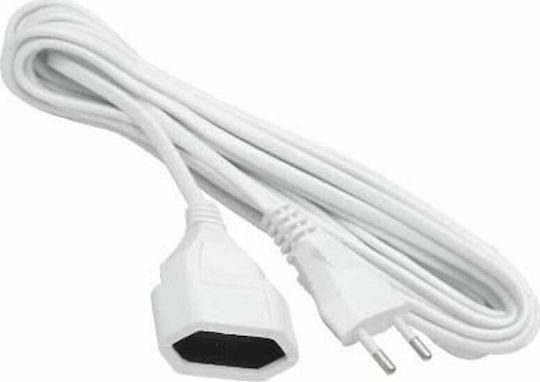 3m Extension Cable Cord 2x0.75mm²/3m White