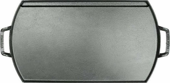 Lodge Blacklock Non-Stick Baking Plate Double Sided with Cast Iron Flat & Grill Surface 51.3x25.4x3cm