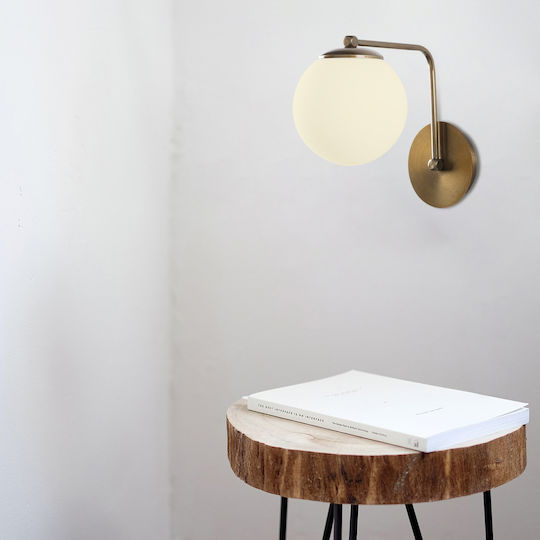 HomeMarkt Sheen Daisy Φωτιστικό Τοίχου Χρυσό 15x22x15εκ. HomeMarkt Sheen Daisy Φωτιστικό Τοίχου Χρυσό 15x22x15εκ.
