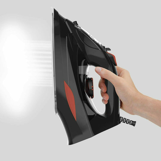 Black & Decker BXIR3000E ES9180190B Steam Iron 3000W with Ceramic Plate and Continuous Steam Supply 45g/min