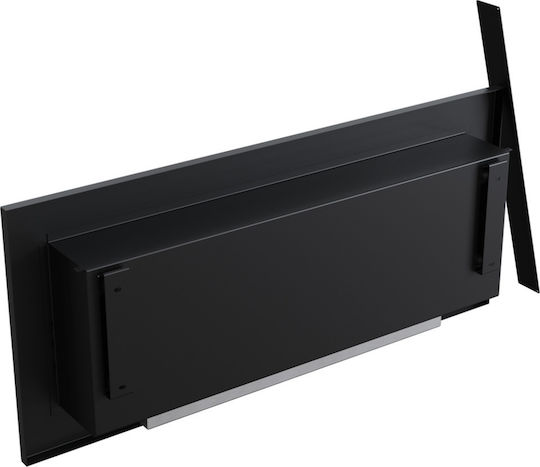 Kratki Delta 2 Slim Tuv Indoor Wall Mounted Bioethanol Fireplace Black 90x10.3x40cm