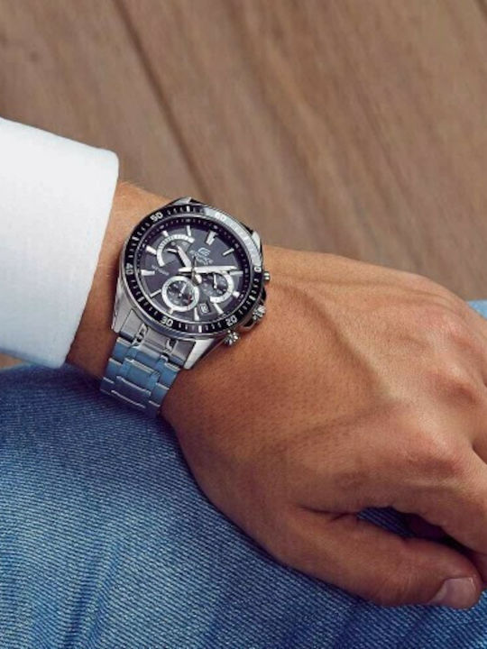 Casio Edefice Ρολόι Μπαταρίας με Μεταλλικό Μπρασελέ Casio Edefice Ρολόι Μπαταρίας με Μεταλλικό Μπρασελέ