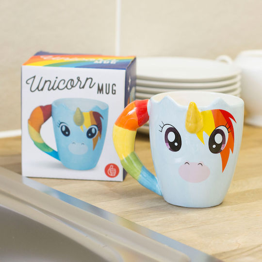 Thumbs Up Unicorn Cană Ceramică Albă 300ml Thumbs Up Unicorn Cană Ceramică Albă 300ml