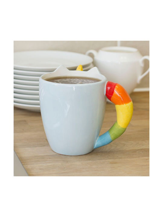 Thumbs Up Unicorn Κούπα Κεραμική Λευκή 300ml