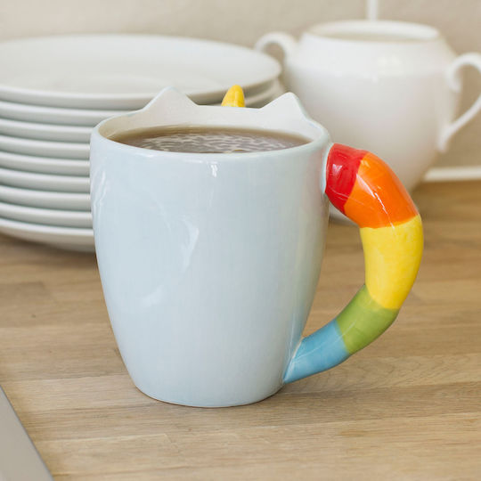 Thumbs Up Unicorn Becher Keramik Weiß 300ml
