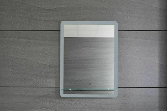 Gloria Nino Oglindă de Baie Dreptunghiulară Lumini LED Atingere 50x70cm
