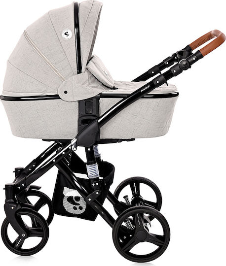 Lorelli Rimini 3 in 1 Reversible 3 in 1 Baby Stroller Suitable for Newborn Forest Steel Gray