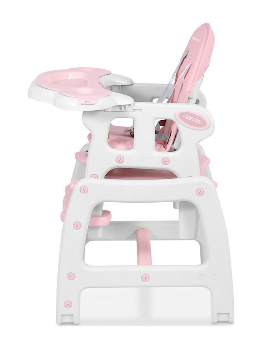 Ricokids Sinco Baby Highchair 5 in 1 with Adjustable Height Pink