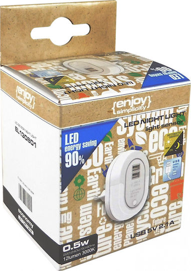 Elvhx LED Night Light Plug with Photocell 1pcs