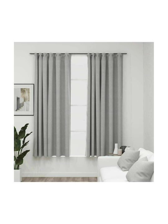 vidaXL Curtain Blackout with Pencil Pleat Greene 140x175cm