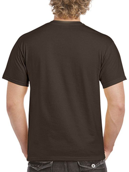 Gildan Men's Short Sleeve Promotional T-Shirt Brown