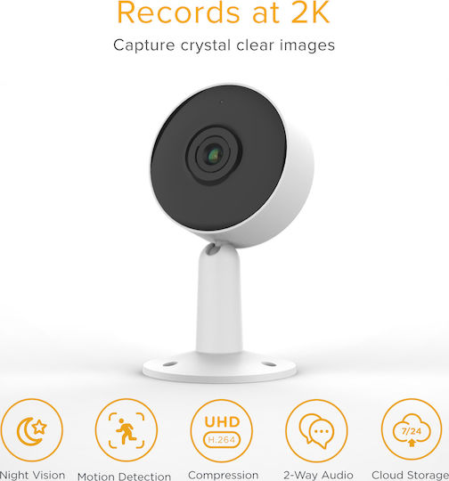 Laxihub M4-TY IP Камера за наблюдение Wi-Fi Full HD 1080p с Двупосочна Комуникация и Обектив 3.6мм