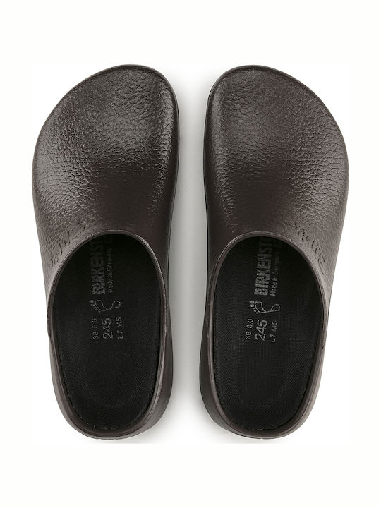 Birkenstock Super Birki Ανατομικά Σαμπό Καφέ