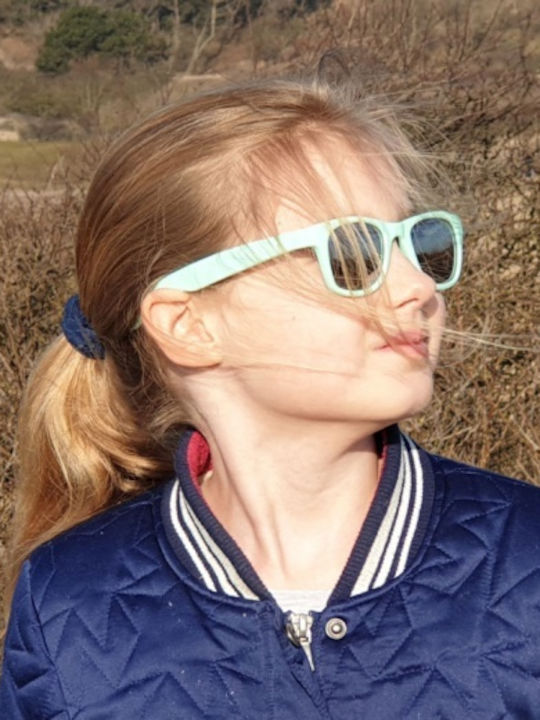 Koolsun Wave 1-5 Years Unbreakable Baby Kids Sunglasses with Mirror Lenses Green for 1-5 Years