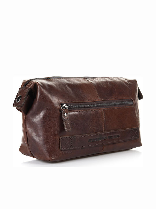 Leather Men's Handbag Brown