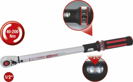 Ks Tools Δυναμόκλειδο Καρέ 1/2" Ροπής 40-200 Nm